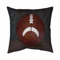 Begin Home Decor 26 x 26 in. Football Ball-Double Sided Print Indoor Pillow 5541-2626-SP11